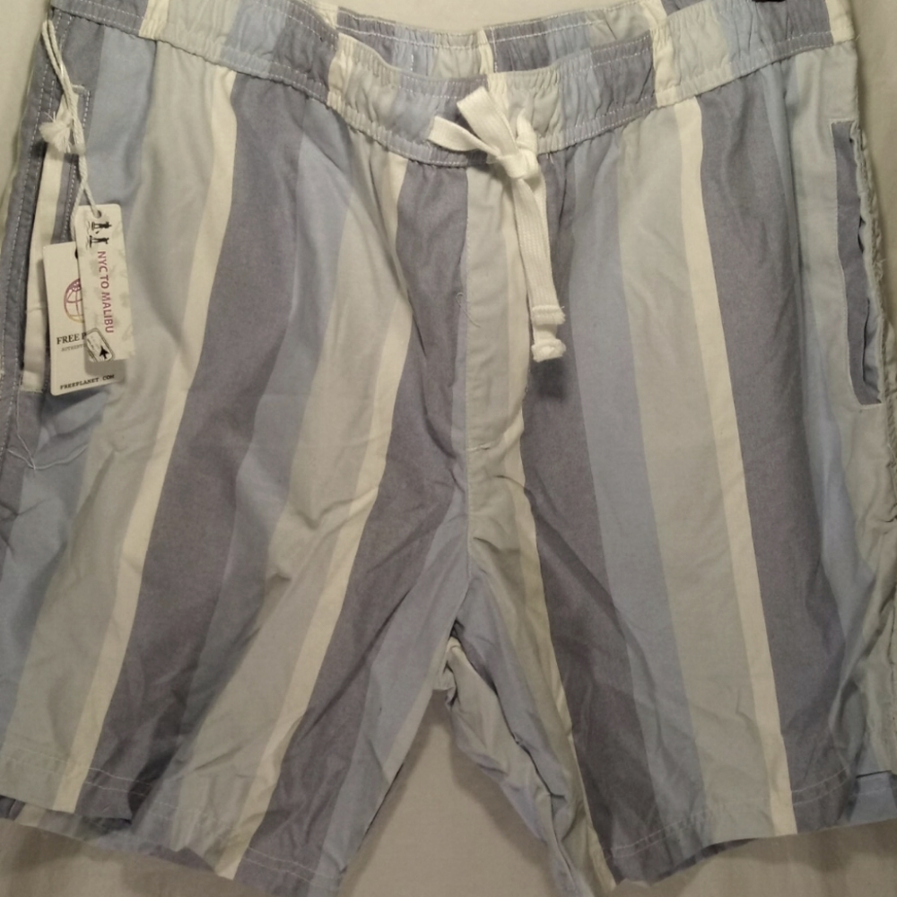 FREE PLANET WOMEN'S STRIPED SHORTS